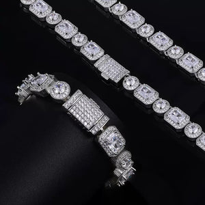 10mm Square + Round Tennis Chain