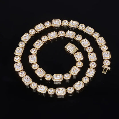 10mm Square + Round Tennis Chain