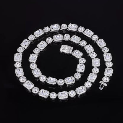 10mm Square + Round Tennis Chain