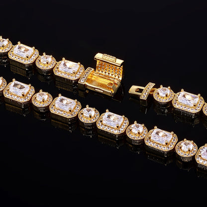 10mm Square + Round Tennis Chain