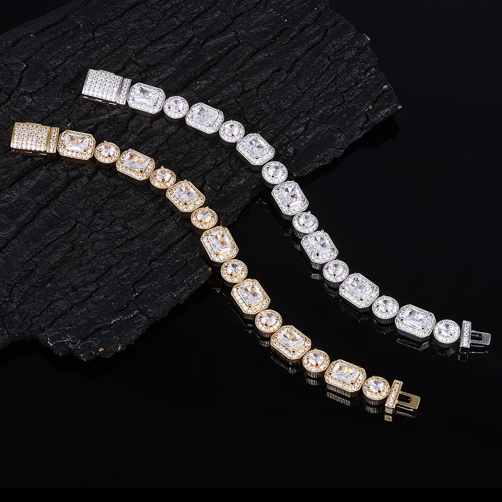 10mm Square + Round Tennis Chain