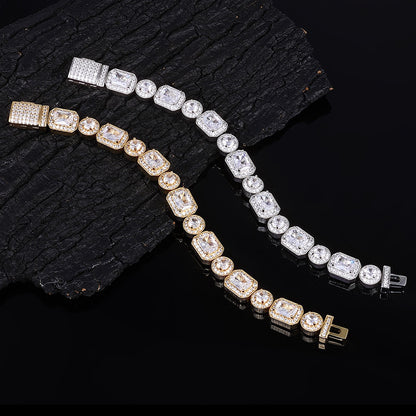 10mm Square + Round Tennis Chain