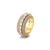 Rotatable Zircon Ring - Gold