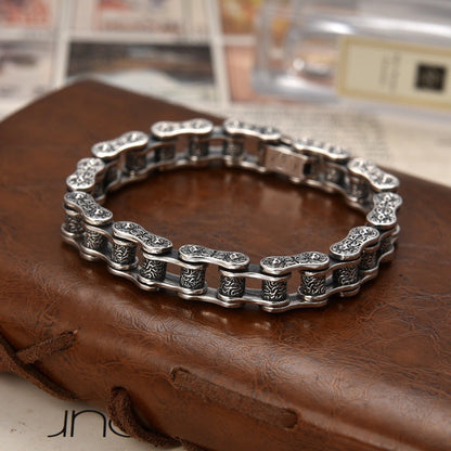 Silver-Plated Tank Bracelet