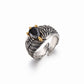 Vintage Black Onyx Eagle Wing Ring