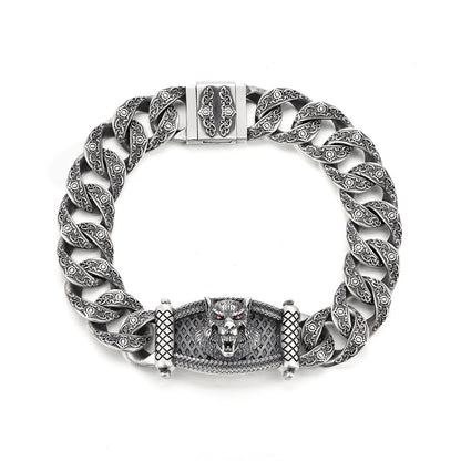 Vintage Beast Totem Cuban Link Bracelet