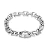 Square Stainless Steel Bracelet - Silver