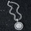 Rotatable Angel Necklace - White Gold