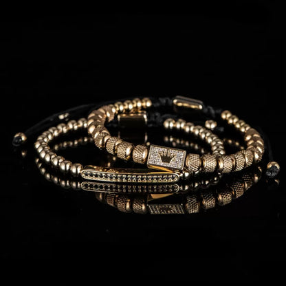 Woven Crown Bracelet Set