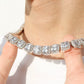 12mm Ice Crystal Square Tennis Chain