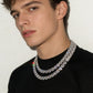 12mm Ice Crystal Square Tennis Chain