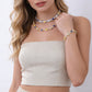 Two-Tone Gemstone Necklace