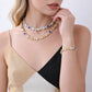 Two-Tone Gemstone Necklace
