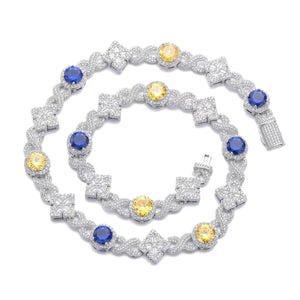 Two-Tone Gemstone Necklace