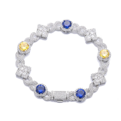Two-Tone Gemstone Necklace