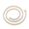 Tennis Diamond Necklace - Gold