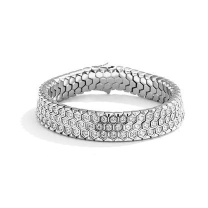 Honeycomb Zircon Bracelet