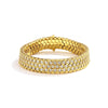 Honeycomb Zircon Bracelet - Gold
