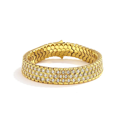 Honeycomb Zircon Bracelet