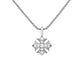 Cross Flower Pendant Necklace