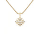 Cross Flower Pendant Necklace