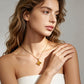 14K Gold Four-Leaf Clover Necklace