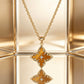 14K Gold Four-Leaf Clover Necklace
