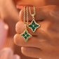 14K Gold Four-Leaf Clover Necklace