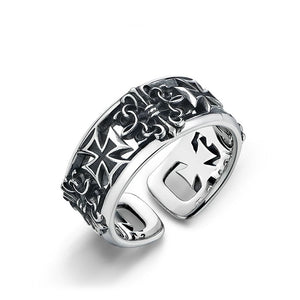 Vintage Cross Ornate Open Ring