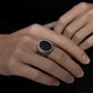 Vintage Black Onyx Open Ring