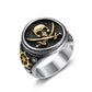 Nautical Skull Signet Ring