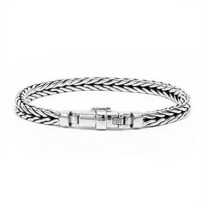 Sterling Silver Braided Chain Bracelet