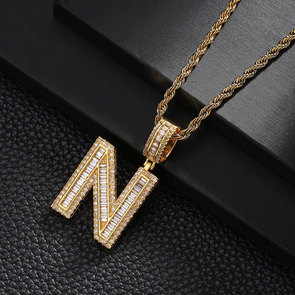 English Letter Pendant Necklace