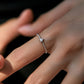 Sterling Silver Heart Moissanite Ring