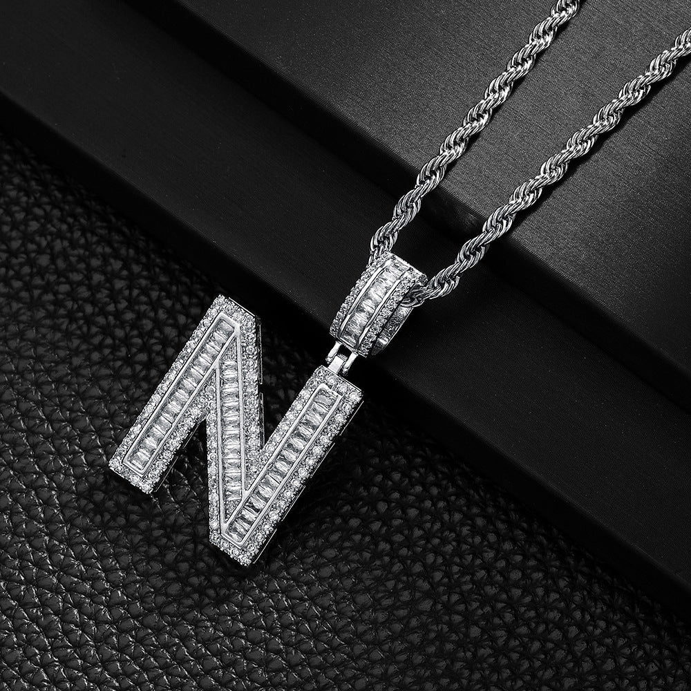 English Letter Pendant Necklace