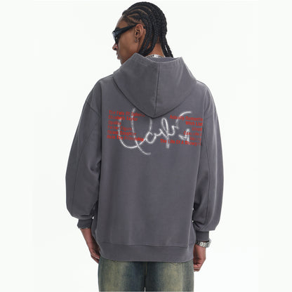 Retro Hip-Hop Print Sweatshirt