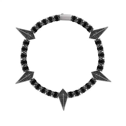 Black Panther Zircon Tennis Chain