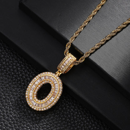 English Letter Pendant Necklace