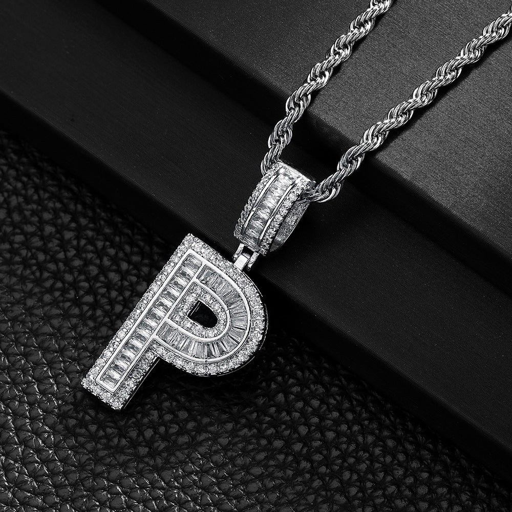 English Letter Pendant Necklace