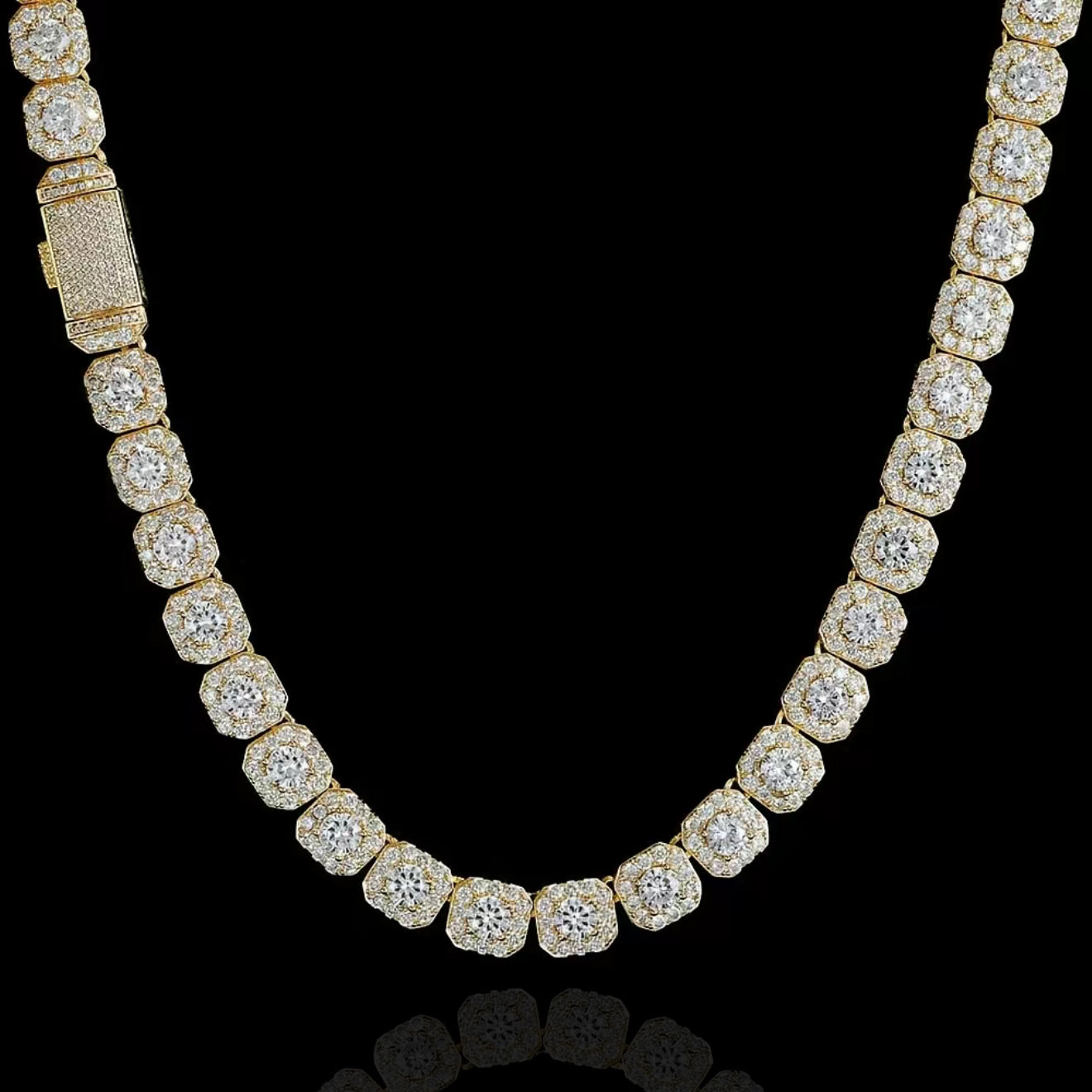 Iced Out Square Tennis Chain