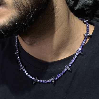 Black Panther Zircon Tennis Chain