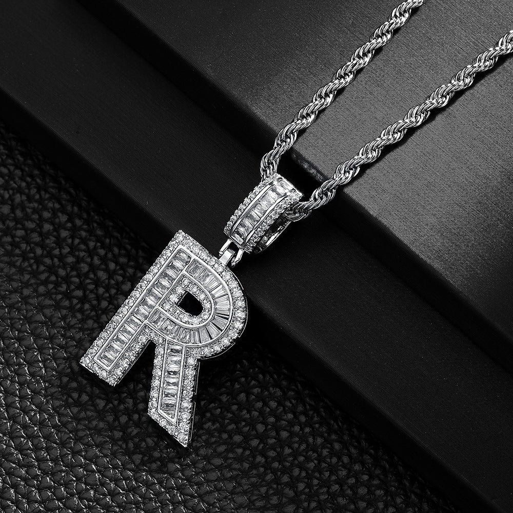 English Letter Pendant Necklace