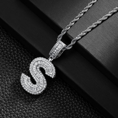 English Letter Pendant Necklace