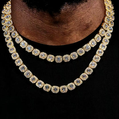 Iced Out Square Tennis Chain