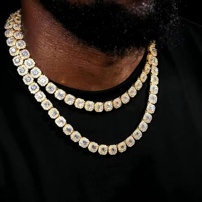 Iced Out Square Tennis Chain