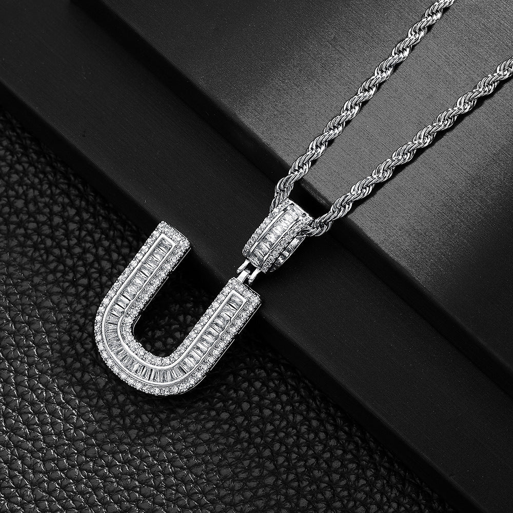 English Letter Pendant Necklace