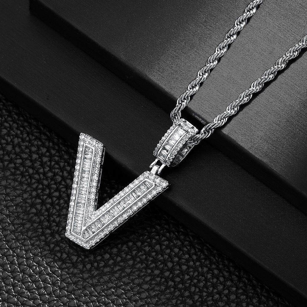 English Letter Pendant Necklace