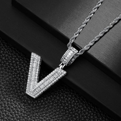 English Letter Pendant Necklace