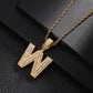 English Letter Pendant Necklace