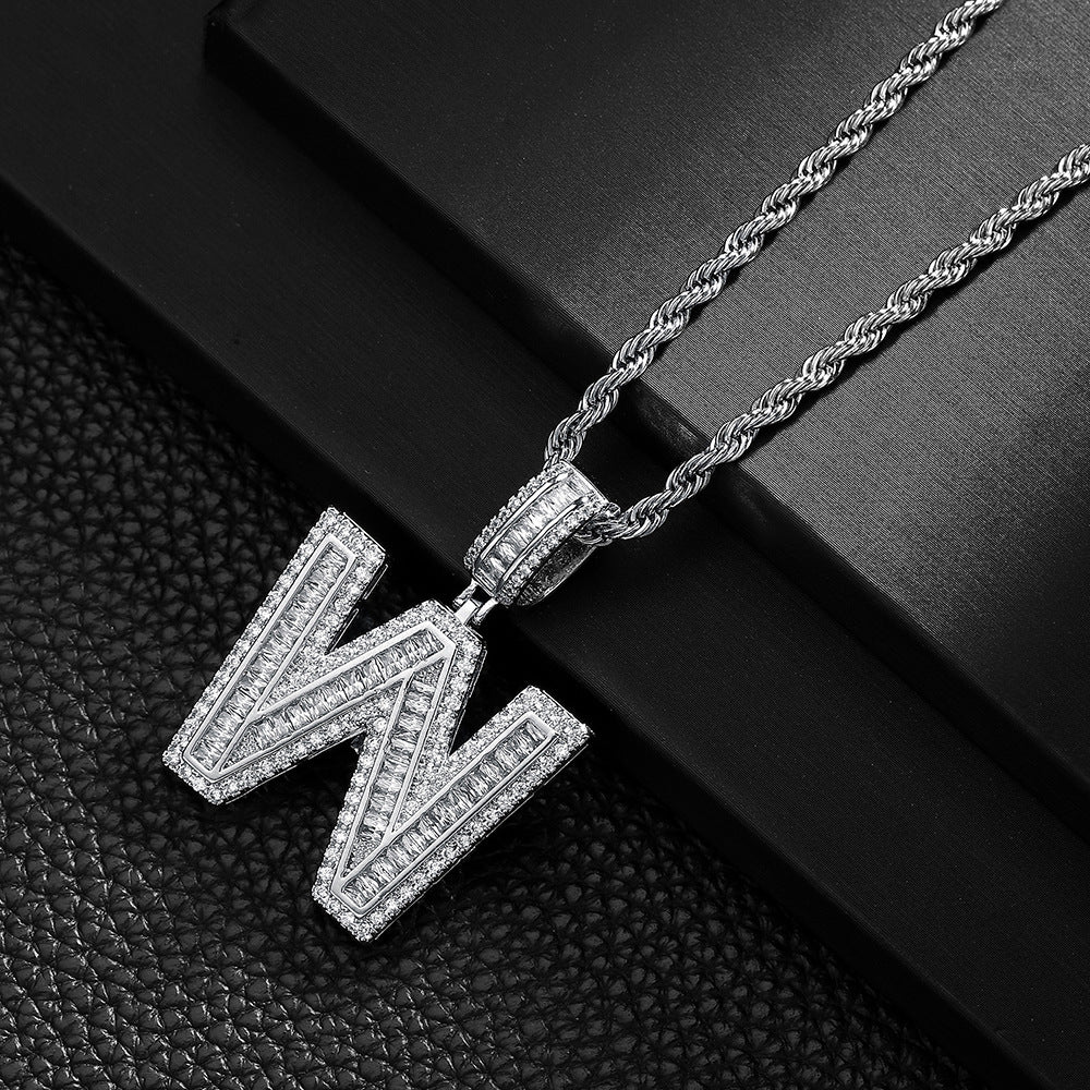 English Letter Pendant Necklace
